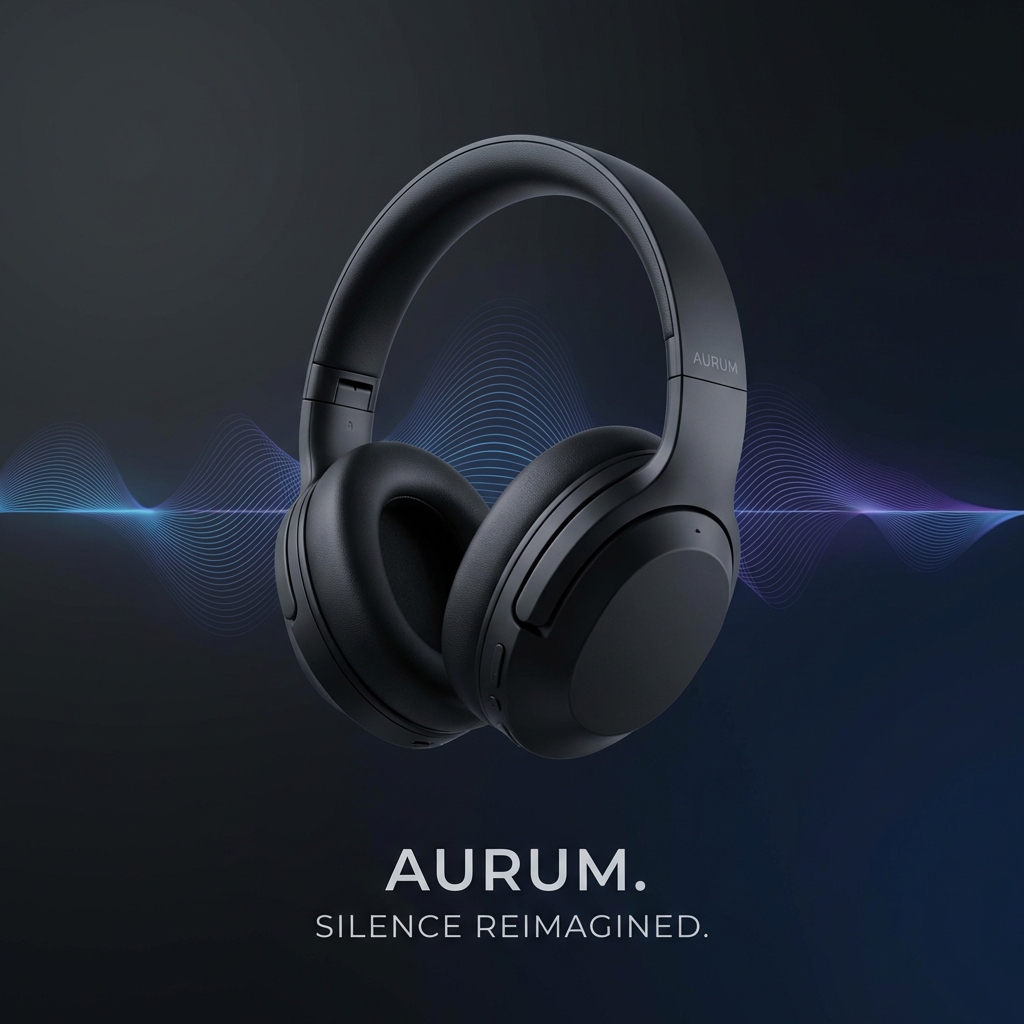 Wireless headphones floating