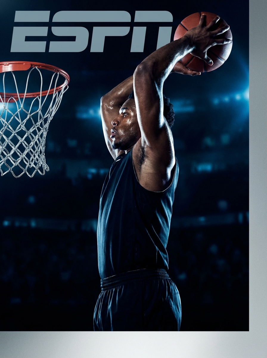 Athlete mid-jump dramatic portrait