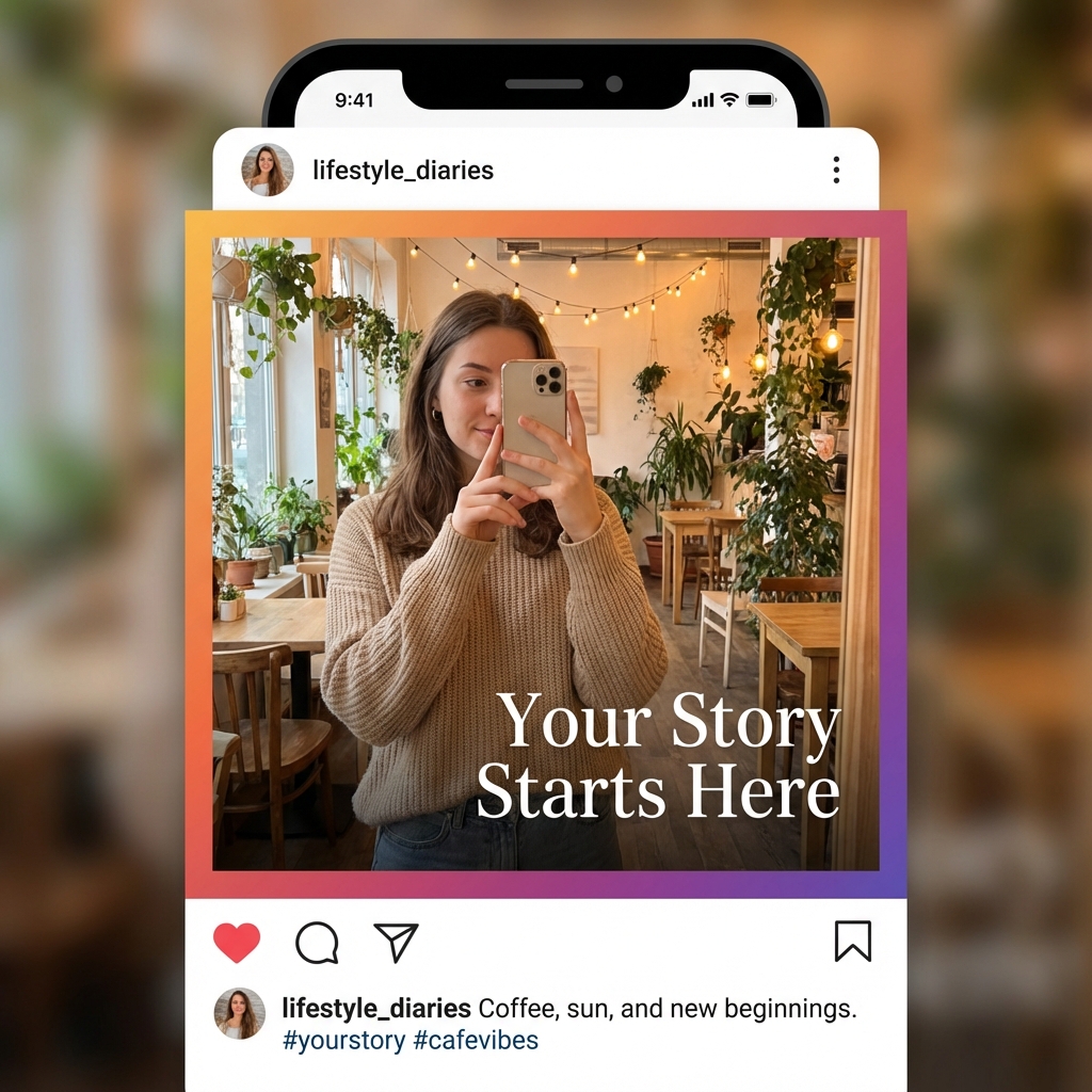 Instagram post with influencer
